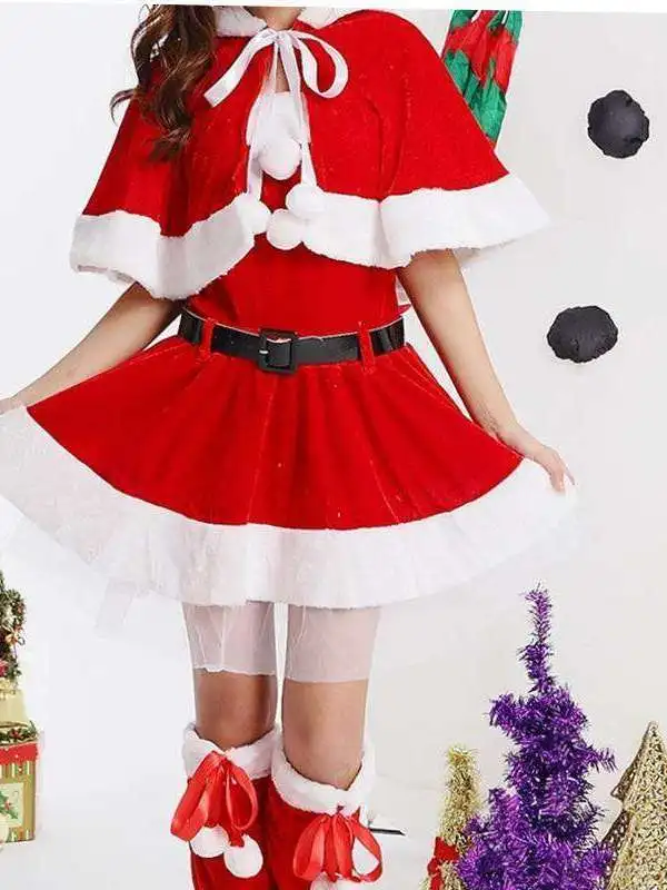 Christmas Female Halloween Party Uniform Santa Claus Costume Women's Traditional Chinese Clothing Stage Performance Outfit
Christmas Female Halloween Party Uniform Santa Claus Costume Women's Traditional Chinese Clothing Stage Performance Outfit