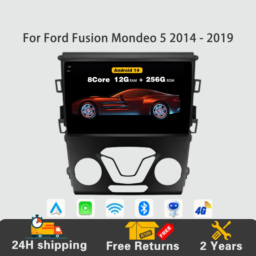 Android 14 Car Radio Multimedia Navigation GPS Video Autoradio Player Stereo Carplay 4G no 2din For Ford Mondeo 5 2014 - 2019
Android 14 Car Radio Multimedia Navigation GPS Video Autoradio Player Stereo Carplay 4G no 2din For Ford Mondeo 5 2014 - 2019