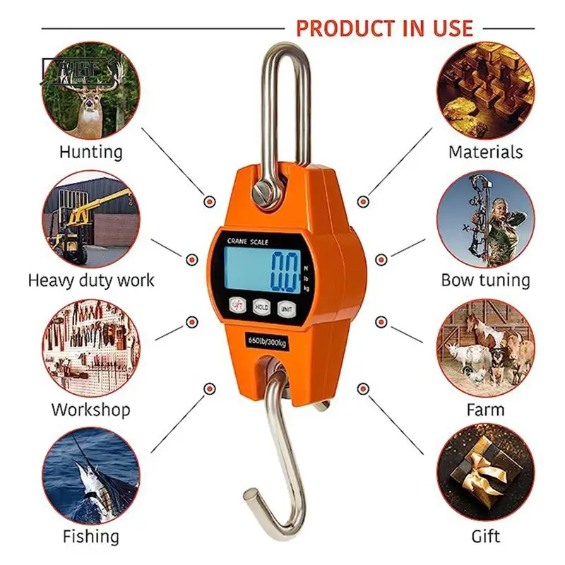 A45F-1Set Digital Hanging Scale Fish Scale Hunting Farm Bike Bow Fish Weight Fishing Scale 300 KG Heavy Duty
A45F-1Set Digital Hanging Scale Fish Scale Hunting Farm Bike Bow Fish Weight Fishing Scale 300 KG Heavy Duty