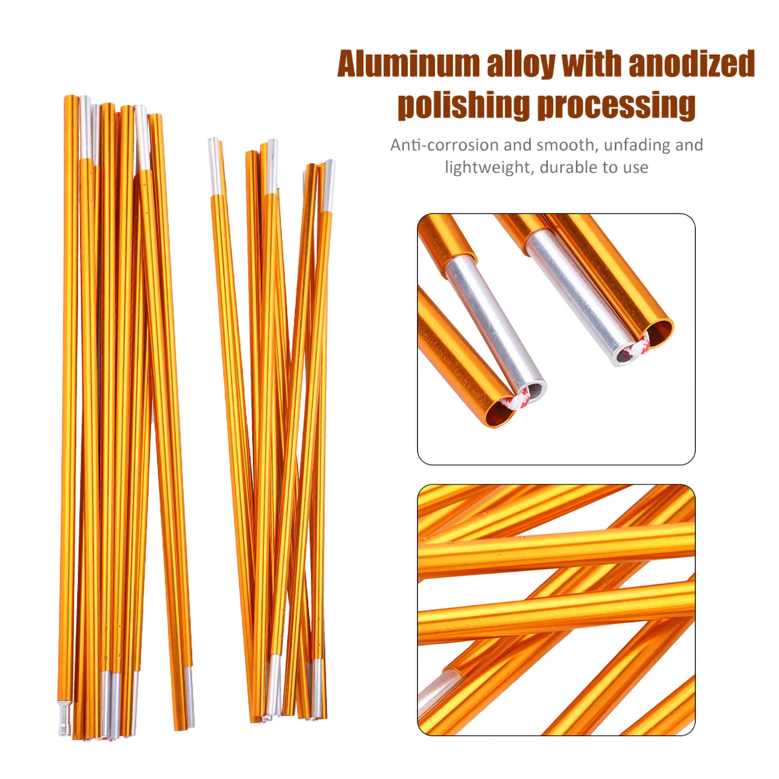 360cm Tent Stand, Durable Aluminum Alloy Ten Poles Support Bars Accessory for Outdoor Camping Hiking
360cm Tent Stand, Durable Aluminum Alloy Ten Poles Support Bars Accessory for Outdoor Camping Hiking