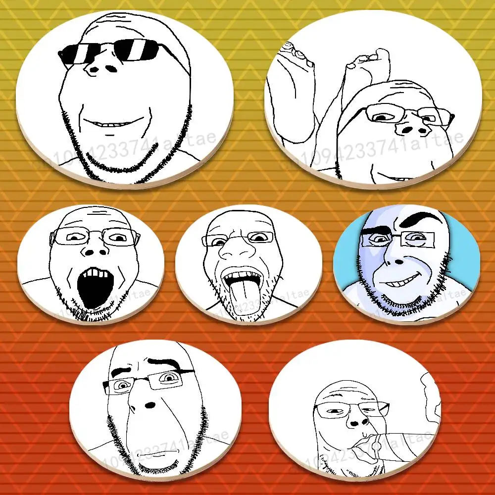 Funny Emojis Soyjak Its Over Round Wooden Coasters Non-Slip Suitable for Drinks Tea,Coffee Home Perfect Gift
Funny Emojis Soyjak Its Over Round Wooden Coasters Non-Slip Suitable for Drinks Tea,Coffee Home Perfect Gift