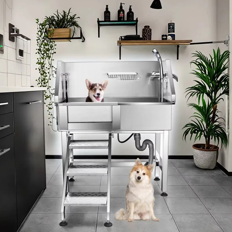 Eco-friendly 34 anti-rust stainless steel pet grooming bathtub barrier-free mobile dog pet bathroom cleaning supplies
Eco-friendly 34 anti-rust stainless steel pet grooming bathtub barrier-free mobile dog pet bathroom cleaning supplies