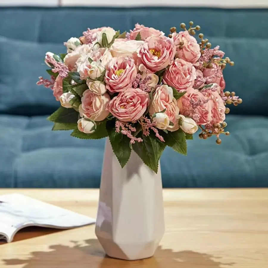 Artificial Flower Silk Peony rose Home Vase Outdoor garden Festival Table Decoration DIY Wedding bridal bouquet Hot sale Props
Artificial Flower Silk Peony rose Home Vase Outdoor garden Festival Table Decoration DIY Wedding bridal bouquet Hot sale Props