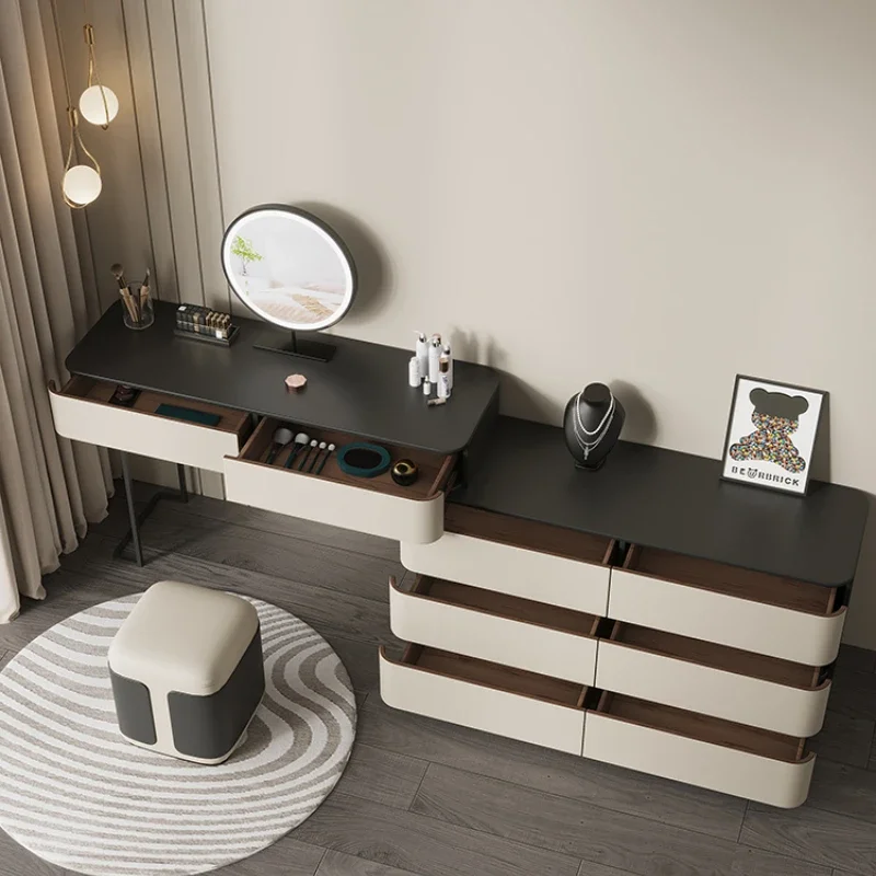Table Storage Cabinet Integrated Modern Minimalist Master Bedroom Solid Wood Stone Plate Saddle Leather Corner Makeup Table
Table Storage Cabinet Integrated Modern Minimalist Master Bedroom Solid Wood Stone Plate Saddle Leather Corner Makeup Table