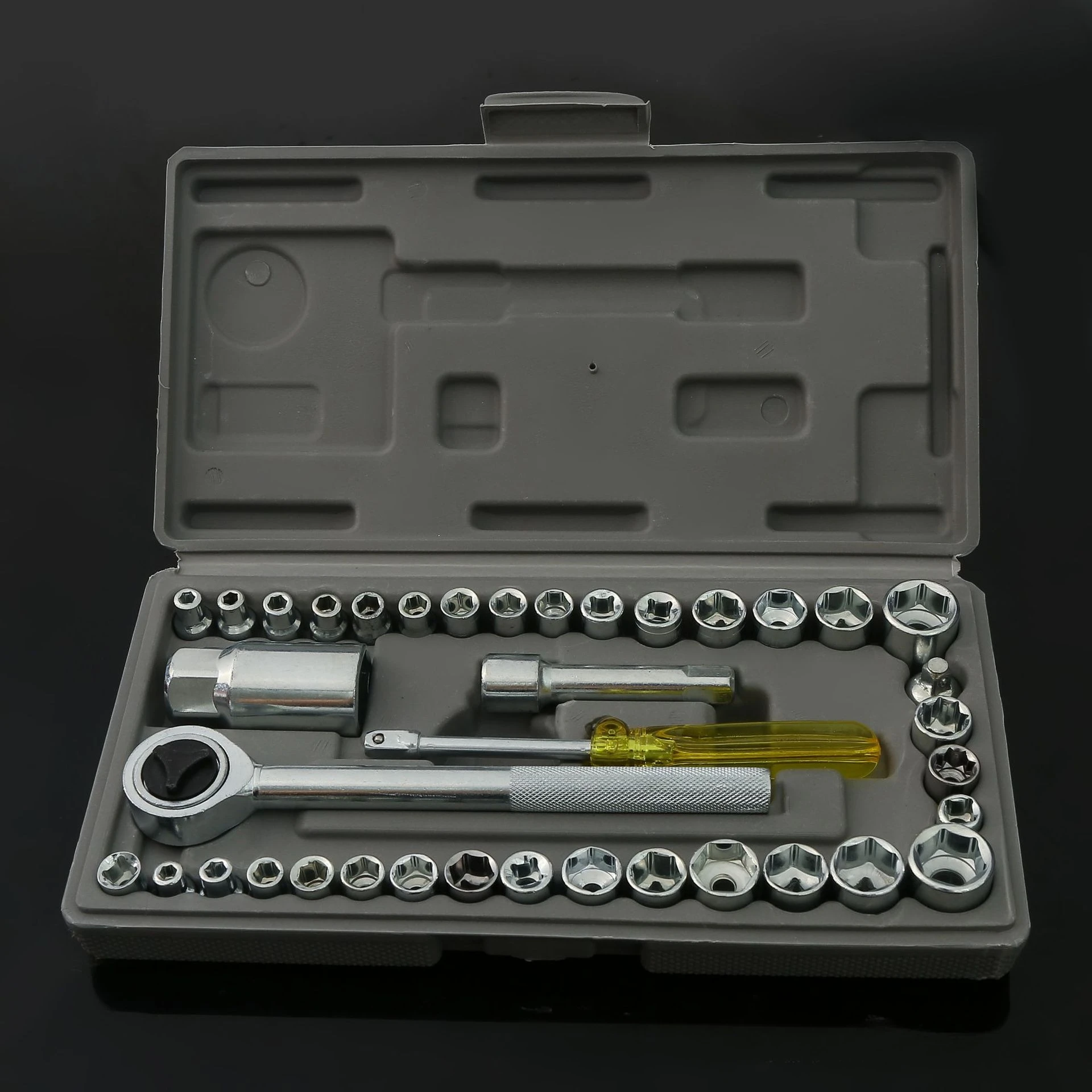40 piece set of ratchet wrench socket combination tool kit, automotive motorcycle combination tool socket set impact socket set
40 piece set of ratchet wrench socket combination tool kit, automotive motorcycle combination tool socket set impact socket set