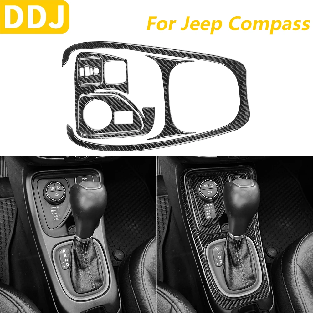 For Jeep Compass 2018-2021 Carbon Fiber Central Control USB AUX 4WD Lock Gear Shift Panel Set Car Accessories Interior Sticker
For Jeep Compass 2018-2021 Carbon Fiber Central Control USB AUX 4WD Lock Gear Shift Panel Set Car Accessories Interior Sticker