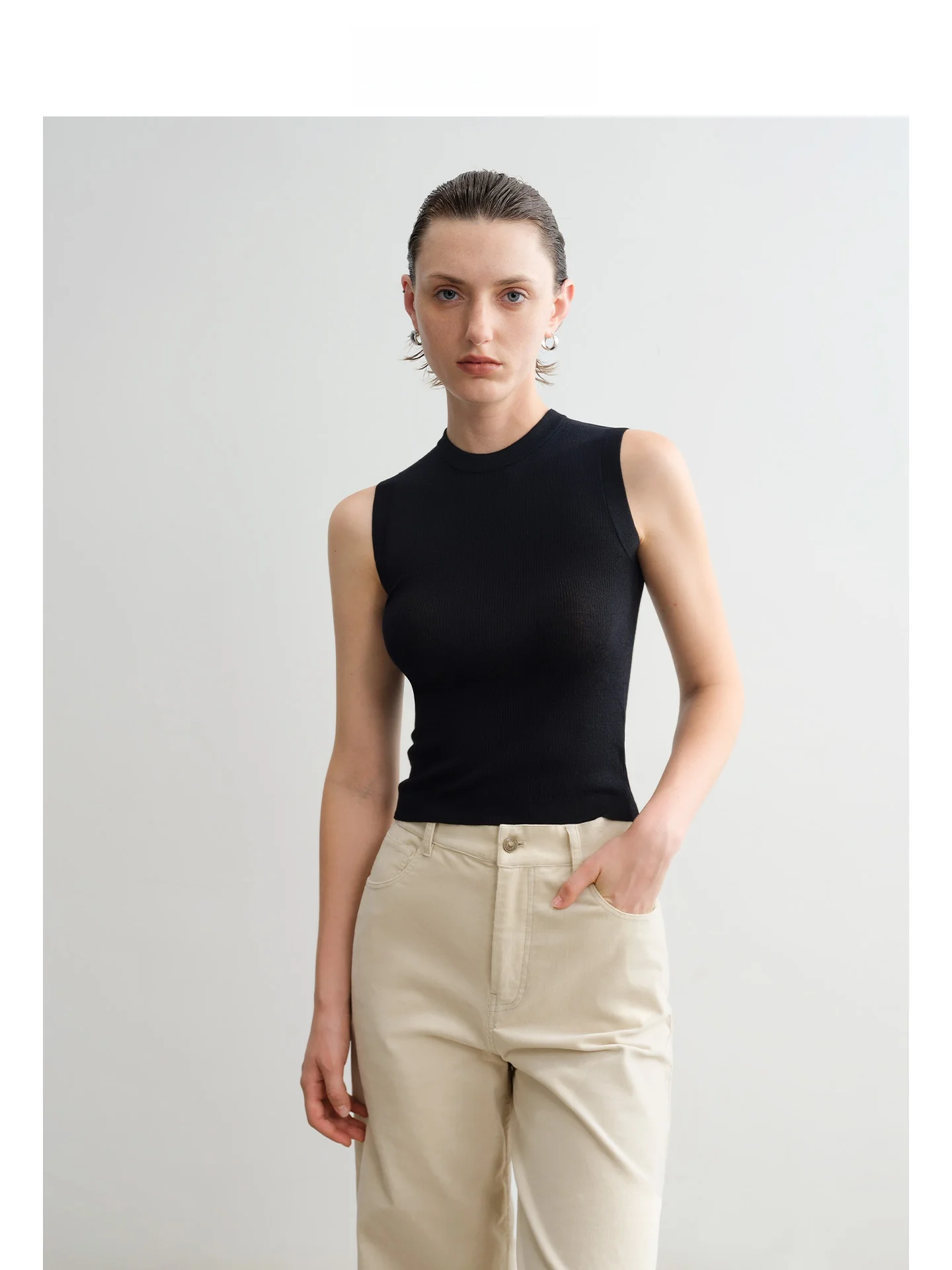 Тонкий шерстяной вязаный жилет Slim Fit Mincollection с открытыми плечами, скрывающий боковые выпуклости, повседневный женский летний жилет
Тонкий шерстяной вязаный жилет Slim Fit Mincollection с открытыми плечами, скрывающий боковые выпуклости, повседневный женский летний жилет