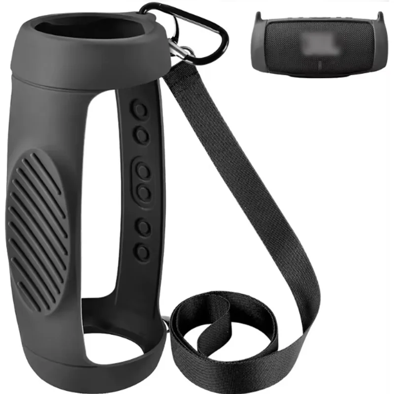 Silicone Case Cover for JBL Charge 5 Bluetooth Speaker, Travel Carrying Protective with Shoulder Strap and Carabiner
Silicone Case Cover for JBL Charge 5 Bluetooth Speaker, Travel Carrying Protective with Shoulder Strap and Carabiner
