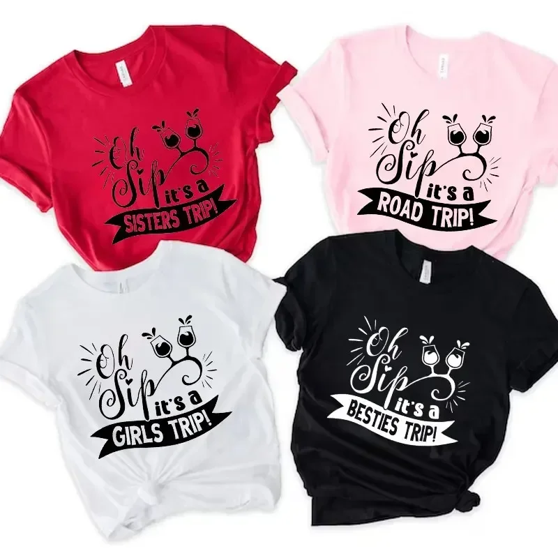 Girls Trip Trend Clothing Graphic Womens T-shirt Tee Top Besties Trip Fashion Summer Short Sleeve T Shirt Women Clothing
Girls Trip Trend Clothing Graphic Womens T-shirt Tee Top Besties Trip Fashion Summer Short Sleeve T Shirt Women Clothing