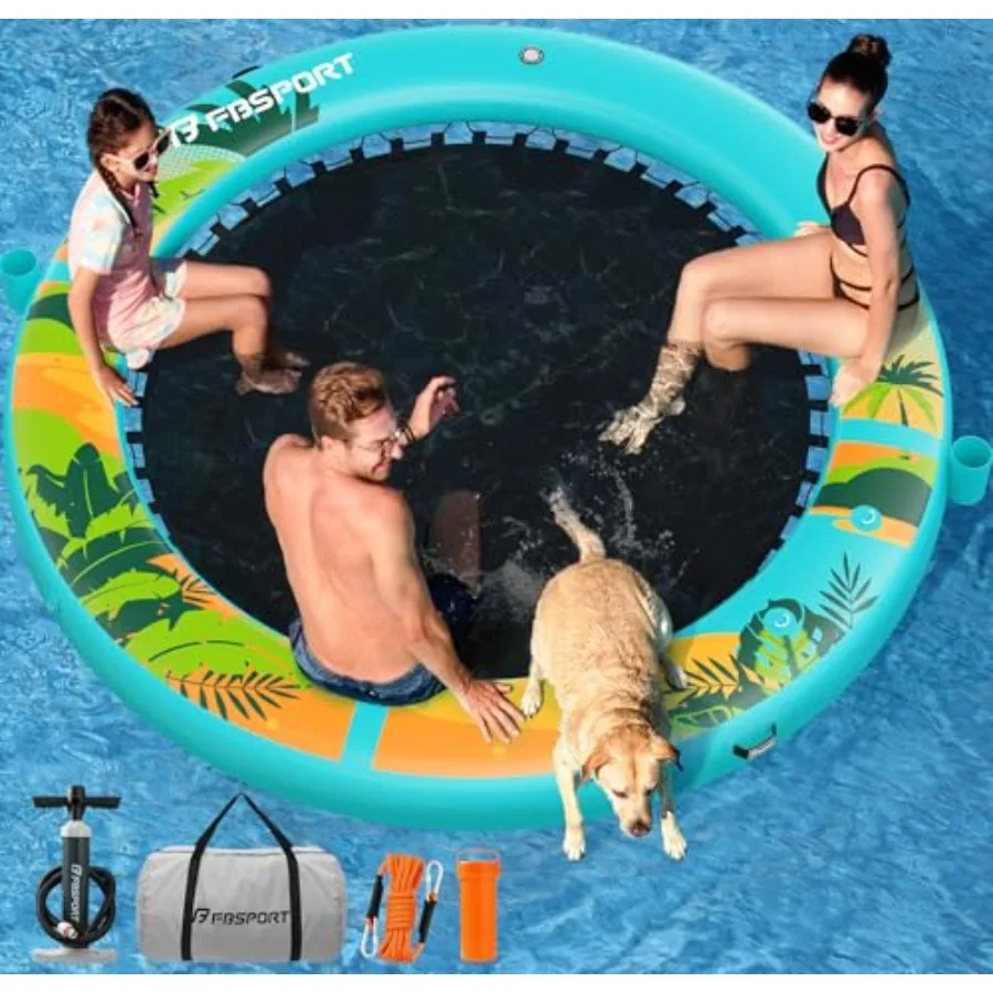 Inflatable Water Hammock Round Floating Ring, 8/10FT Inflatable Floating Dock Platform for Adults, Sun Float Chill Tanning Pool
Inflatable Water Hammock Round Floating Ring, 8/10FT Inflatable Floating Dock Platform for Adults, Sun Float Chill Tanning Pool