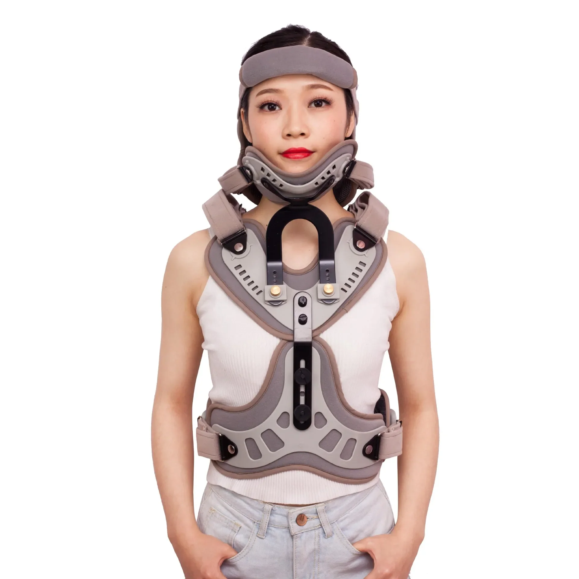Rehabilitation brace for cervical torticollis fixation and fracture after neck brace surgery
Rehabilitation brace for cervical torticollis fixation and fracture after neck brace surgery