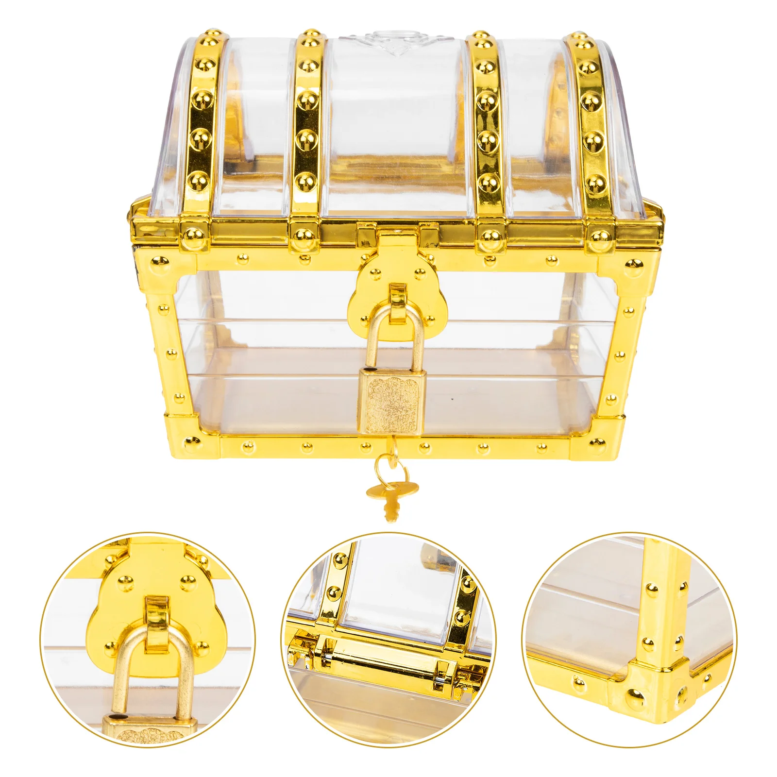 Plastic Treasure Chest Cosplay Keepsake Small Clear Pirate Storage Organizer Photo Ornaments
Plastic Treasure Chest Cosplay Keepsake Small Clear Pirate Storage Organizer Photo Ornaments