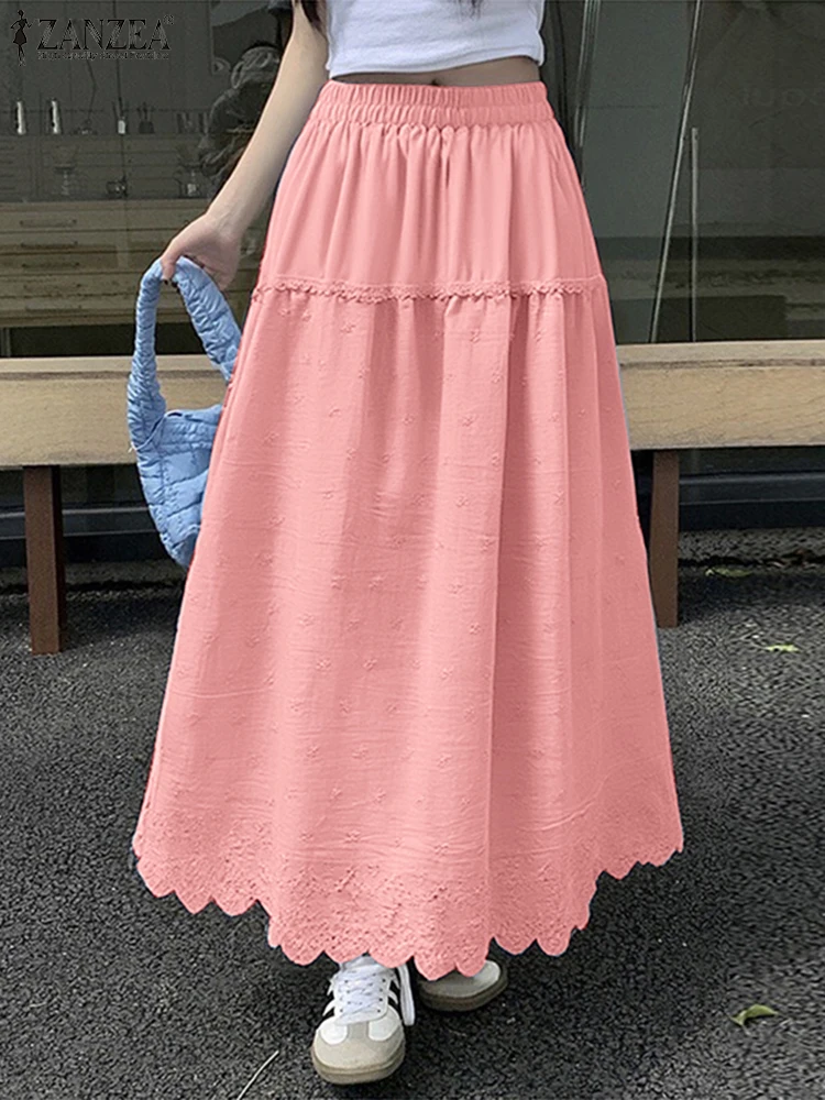 ZANZEA Women Lace Stitching A-Line Overskirt Holiday Sweety Skirts Vintage Elastic Waist Jupes 2025 Korean Fashion Solid Faldas
ZANZEA Women Lace Stitching A-Line Overskirt Holiday Sweety Skirts Vintage Elastic Waist Jupes 2025 Korean Fashion Solid Faldas