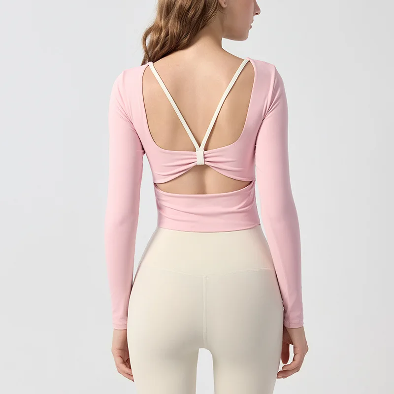 Women's Long Sleeve Outerwear Shock-Absorbing Color Block Back Pilates Training Fitness Top Chest Cushion Support
Women's Long Sleeve Outerwear Shock-Absorbing Color Block Back Pilates Training Fitness Top Chest Cushion Support
