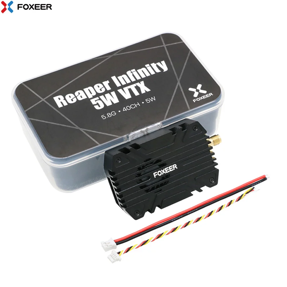 Foxeer Reaper Infinity 5,8G 40CH 5W VTX встроенный микрофонный вентилятор, корпус для рассеивания тепла с ЧПУ 20x20 мм 9-36 в для дрона с дистанционным управлением FPV
Foxeer Reaper Infinity 5,8G 40CH 5W VTX встроенный микрофонный вентилятор, корпус для рассеивания тепла с ЧПУ 20x20 мм 9-36 в для дрона с дистанционным управлением FPV