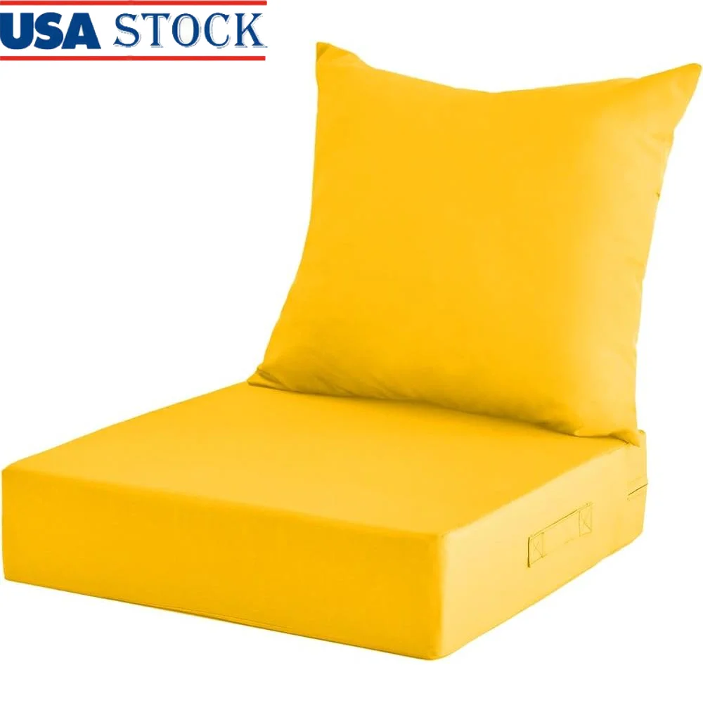 Waterproof Outdoor Cushions Set Patio Furniture Chair Memory Foam Padded Cushion Eco-friendly Garden Sofa Supportive Seat and
Waterproof Outdoor Cushions Set Patio Furniture Chair Memory Foam Padded Cushion Eco-friendly Garden Sofa Supportive Seat and