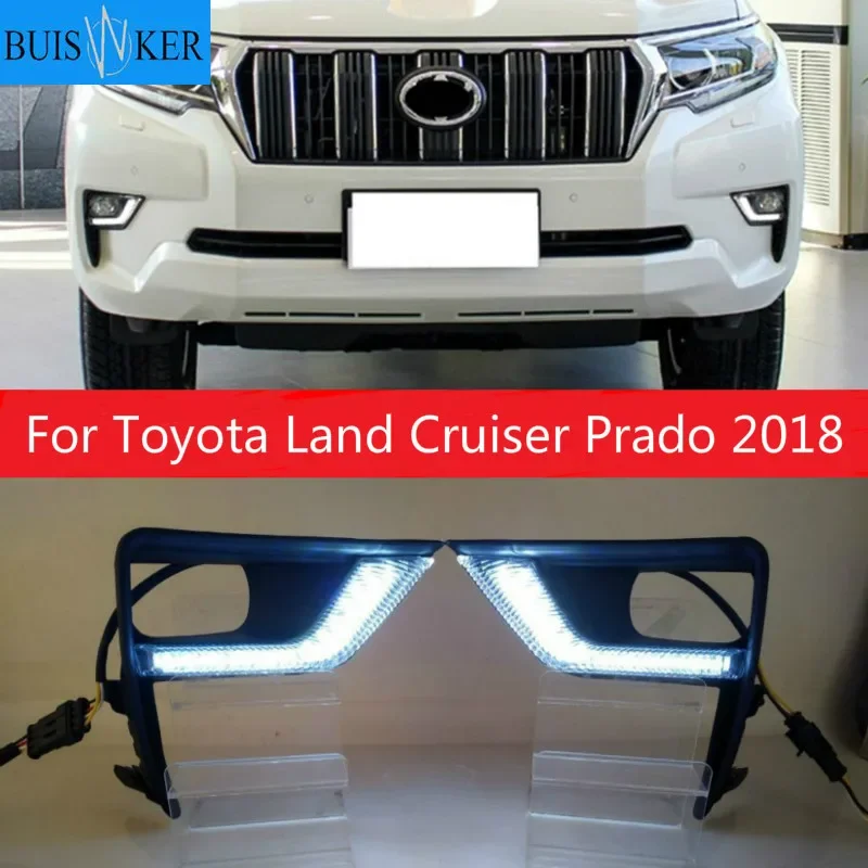 2PCS LED Daytime Running Light For Toyota Land Cruiser Prado 2018 Car Accessories Waterproof 12V DRL Fog Lamp Decoration
2PCS LED Daytime Running Light For Toyota Land Cruiser Prado 2018 Car Accessories Waterproof 12V DRL Fog Lamp Decoration