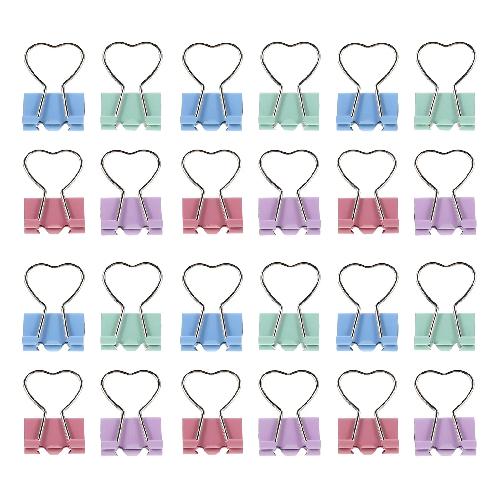 24Pcs Heart-Shaped Metal File Clips Strong Grip Document Clamps for Planner Organization Home Office School Paper Management
24Pcs Heart-Shaped Metal File Clips Strong Grip Document Clamps for Planner Organization Home Office School Paper Management
