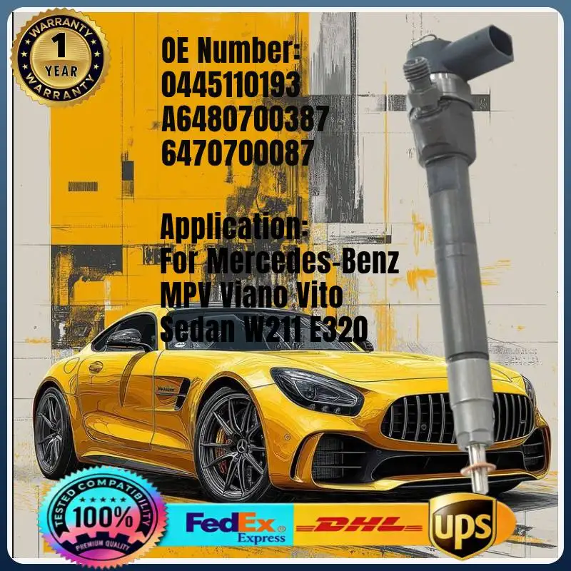 0445110193 6470700087 A6480700387 Common Rail Fuel Injector for Mercedes-Benz MPV Viano Vito For Mercedes-Benz Sedan W211 E320
0445110193 6470700087 A6480700387 Common Rail Fuel Injector for Mercedes-Benz MPV Viano Vito For Mercedes-Benz Sedan W211 E320