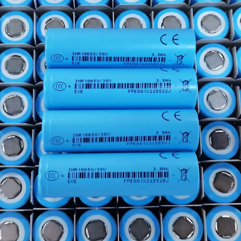 EVE Inr 18650 35v 3.6v 3.7v 3500mah 10a 3c 18650 Rechargeable Battery for Electric Bike Scooter Power Bank
EVE Inr 18650 35v 3.6v 3.7v 3500mah 10a 3c 18650 Rechargeable Battery for Electric Bike Scooter Power Bank