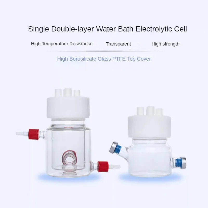 Single and Double Layer Water Bath Glass Electrolytic Cell Photosynthesis Reactor Water Bath Photoelectrochemical Cell
Single and Double Layer Water Bath Glass Electrolytic Cell Photosynthesis Reactor Water Bath Photoelectrochemical Cell