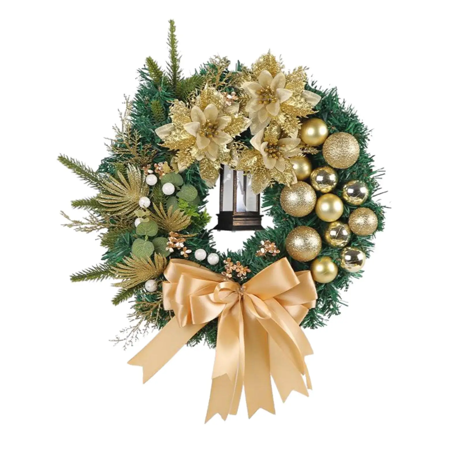 Christmas Wreath 16 inch with Ball Ornaments Large Ribbon Bowknot Hanging Decoration for Porch Holiday Wall Outdoor Thanksgiving
Christmas Wreath 16 inch with Ball Ornaments Large Ribbon Bowknot Hanging Decoration for Porch Holiday Wall Outdoor Thanksgiving
