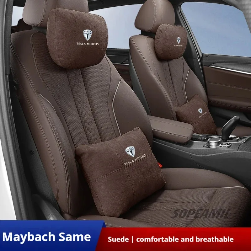 Car Suede Headrest Neck Support Pillow For Tesla Model 3 Model Y Model S Model X Roadsrer Cybertruck Seat Waist Cushion Pillow
Car Suede Headrest Neck Support Pillow For Tesla Model 3 Model Y Model S Model X Roadsrer Cybertruck Seat Waist Cushion Pillow