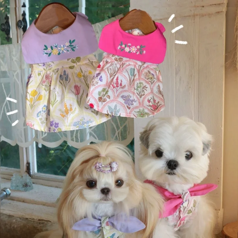 Fashion Pet Clothing Summer Dress Autumn Iris Skirt Outdoor Clothing Fragrant Flower Puff Skirt Dog Dress for Small Dog Clothes
Fashion Pet Clothing Summer Dress Autumn Iris Skirt Outdoor Clothing Fragrant Flower Puff Skirt Dog Dress for Small Dog Clothes