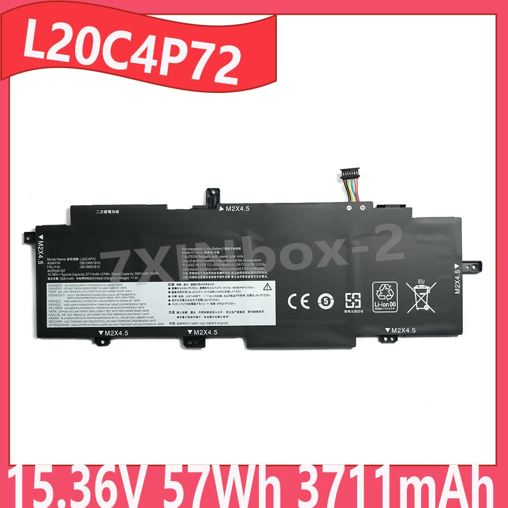 Аккумулятор для ноутбука L20C4P72 15.36V 57Wh 3711mAh OEM для Lenovo ThinkPad T14s Gen 2 series L20D4P72 L20L4P72 L20M4P72
Аккумулятор для ноутбука L20C4P72 15.36V 57Wh 3711mAh OEM для Lenovo ThinkPad T14s Gen 2 series L20D4P72 L20L4P72 L20M4P72