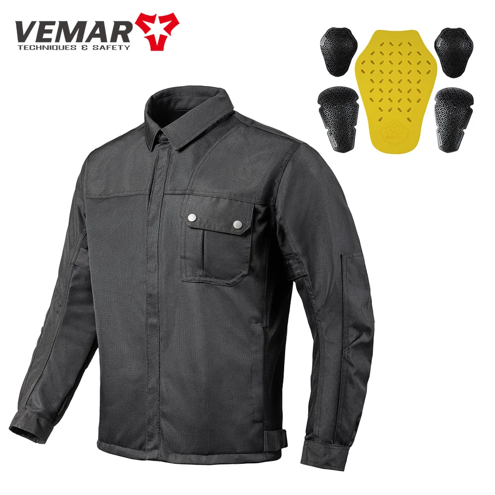 VEMAR Retro Cycling Jersey for Motorcyclist Summer Breathable Motorbike Jacket with EVA Back CE Elbow Shoulder Pads Biker Coat
VEMAR Retro Cycling Jersey for Motorcyclist Summer Breathable Motorbike Jacket with EVA Back CE Elbow Shoulder Pads Biker Coat