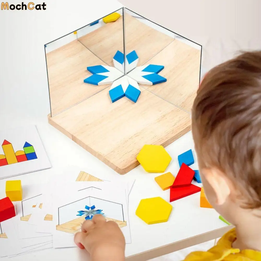 Wooden Physics Space imagination BlocksToy Shape Matching Montessori Mirror Imaging Logic Thinking Puzzle Education Science
Wooden Physics Space imagination BlocksToy Shape Matching Montessori Mirror Imaging Logic Thinking Puzzle Education Science