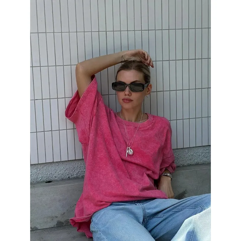 Y2k 100% Cotton T Shirts Women Summer Vintage Clothes Washed Tees Casual Short Sleeve Basic Female Tops
Y2k 100% Cotton T Shirts Women Summer Vintage Clothes Washed Tees Casual Short Sleeve Basic Female Tops
