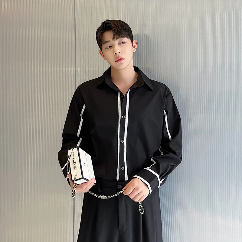 Spring Summer Loose Fit Long Sve Men's irt Color Blo Design Youthful Sle Versatile Season Faionable Classic Look
Spring Summer Loose Fit Long Sve Men's irt Color Blo Design Youthful Sle Versatile Season Faionable Classic Look