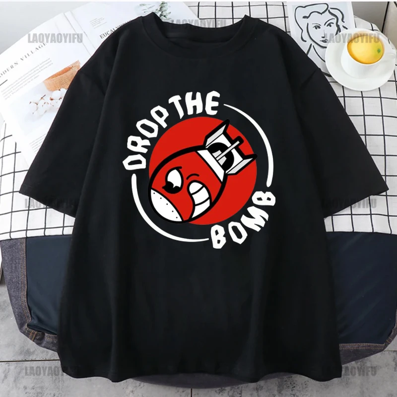 DROP THE BOMB Printing Shirt Summer Casual Men's T-Shirt Street Fashion Short Sleeve Clothing Streetwear FUNNY Cotton
DROP THE BOMB Printing Shirt Summer Casual Men's T-Shirt Street Fashion Short Sleeve Clothing Streetwear FUNNY Cotton