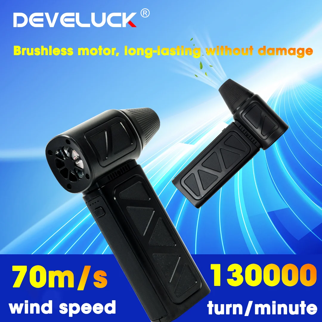 Violent Fan 130000RPM Powerful Air Blower Vacuum Dust Cleaner Strong Winds 70m/s Brushless Motor High-Speed Turbo Jet Charging
Violent Fan 130000RPM Powerful Air Blower Vacuum Dust Cleaner Strong Winds 70m/s Brushless Motor High-Speed Turbo Jet Charging