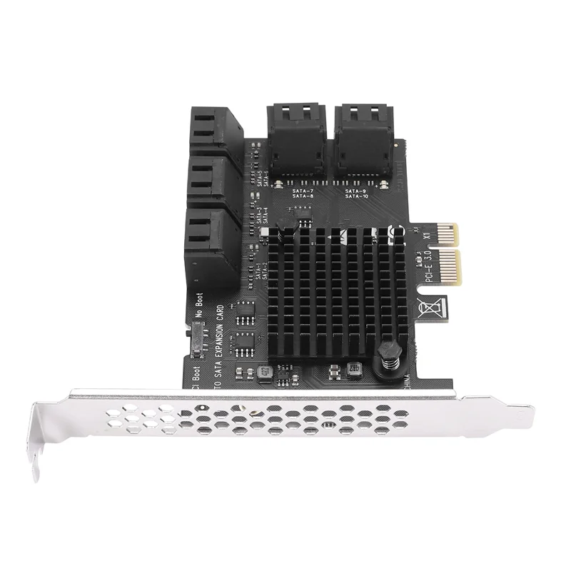 10 Port SATA 3.0 to PCIe X1 Expansion Card PCI Express SATA Adapter SATA3 6G Converter with Heatsink for Windows
10 Port SATA 3.0 to PCIe X1 Expansion Card PCI Express SATA Adapter SATA3 6G Converter with Heatsink for Windows