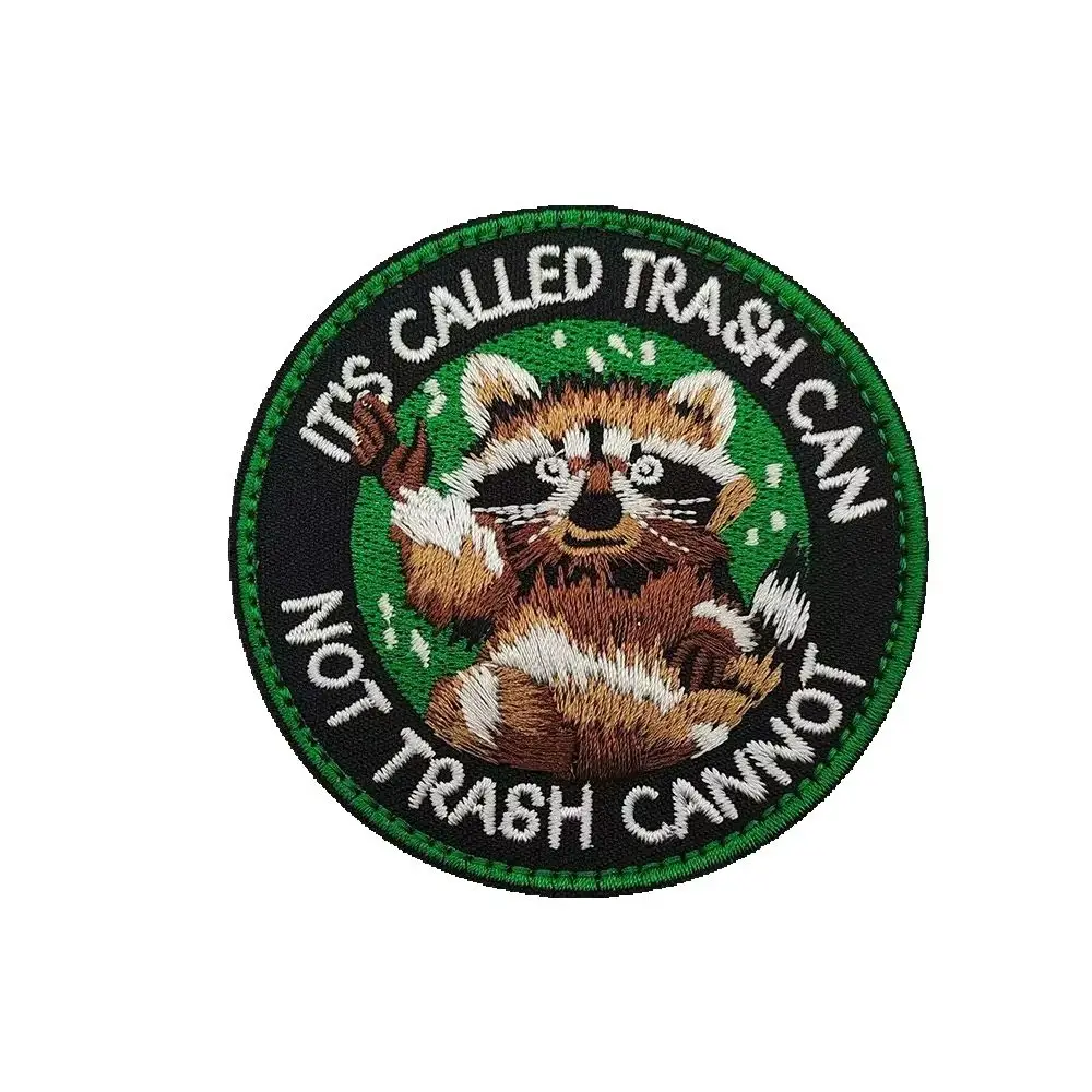 funny "It's called trash can" raccoon Badge Hook and loop Embroidered patch for decorating clothes, backpack and hat,gift
funny "It's called trash can" raccoon Badge Hook and loop Embroidered patch for decorating clothes, backpack and hat,gift
