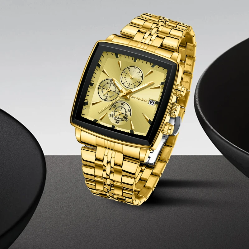 2026 Лучшие роскошные квадратные спортивные мужские наручные часы, водостойкий светящийся хронограф, кварцевые мужские часы из нержавеющей стали, мужские часы Reloj
2026 Лучшие роскошные квадратные спортивные мужские наручные часы, водостойкий светящийся хронограф, кварцевые мужские часы из нержавеющей стали, мужские часы Reloj