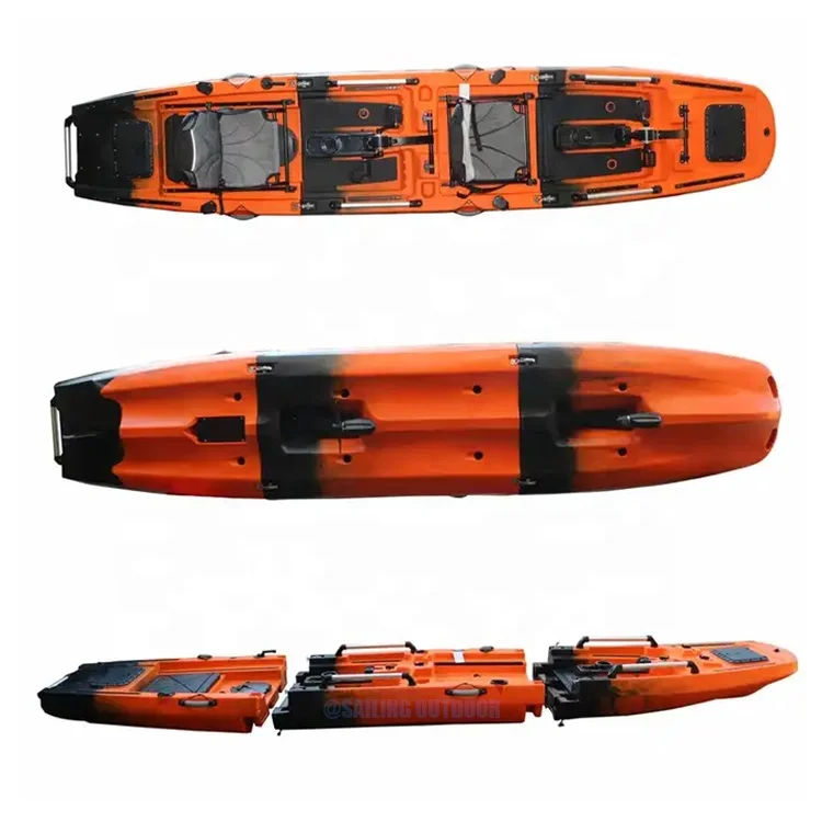 3 Segments 14ft Foot Control Pedal Fish Kayak 2 Seaters Plastic Boat Fishing Canoe Con Pedales Manufacturer
3 Segments 14ft Foot Control Pedal Fish Kayak 2 Seaters Plastic Boat Fishing Canoe Con Pedales Manufacturer