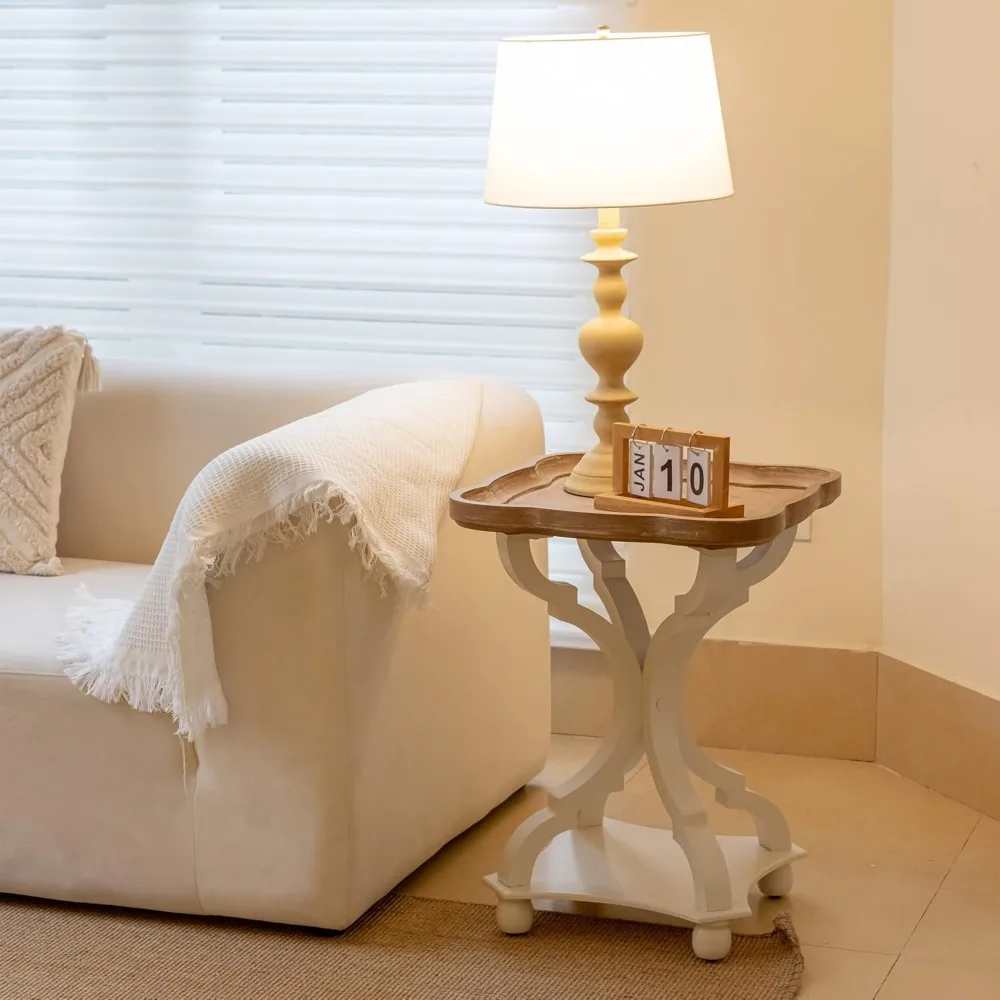 Farmhouse End Table Rustic Accent Side Table, Natural Tray Top Nightstand for Family, Dining or Living Room, Handcrafted
Farmhouse End Table Rustic Accent Side Table, Natural Tray Top Nightstand for Family, Dining or Living Room, Handcrafted