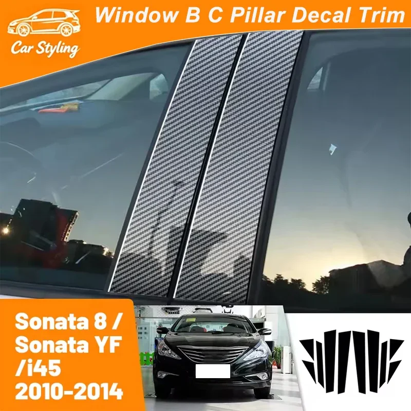 For Hyundai Sonata 8 YF i45 2010-2014 2011 2012 2013 Carbon Fiber Window Door Column Deal B C Pillar Post Cover Trim Sticker
For Hyundai Sonata 8 YF i45 2010-2014 2011 2012 2013 Carbon Fiber Window Door Column Deal B C Pillar Post Cover Trim Sticker