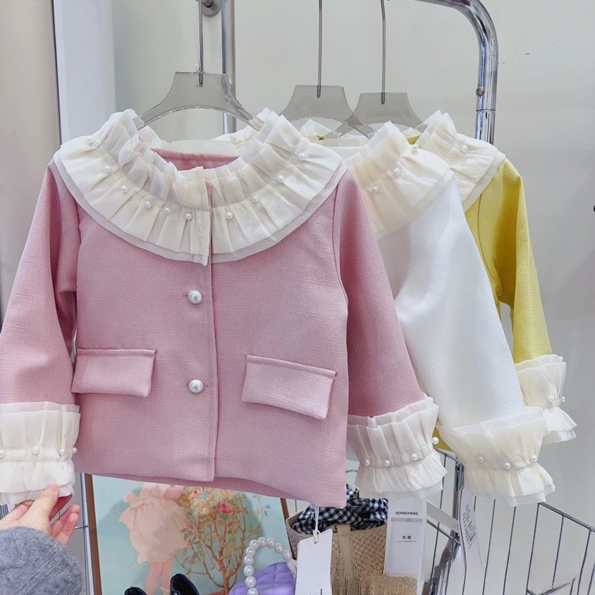 Girls cardigan Autumn 2024 Korean version of foreign style casual lace jacket
Girls cardigan Autumn 2024 Korean version of foreign style casual lace jacket