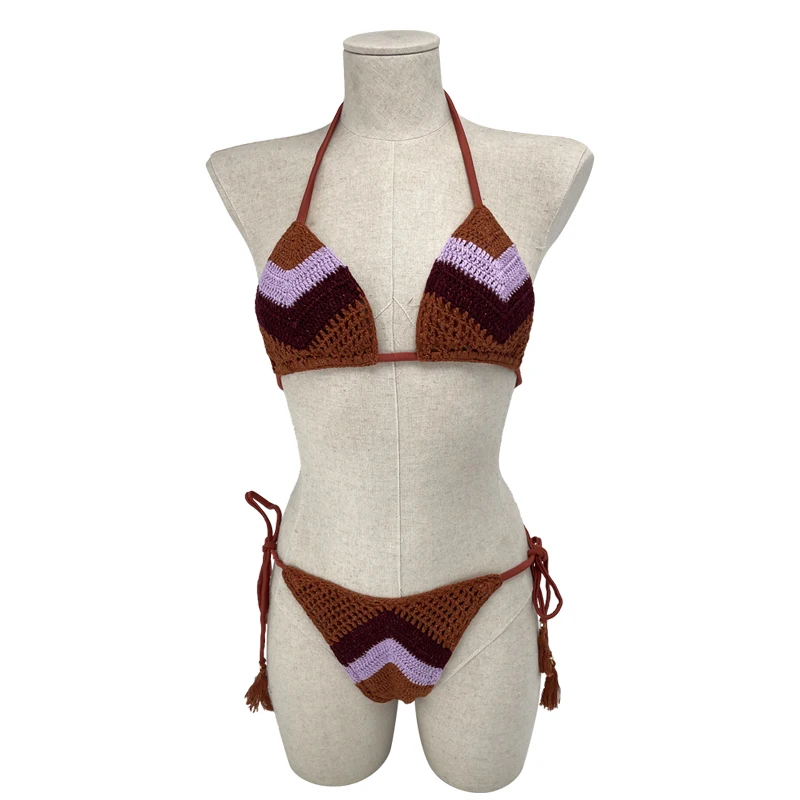 Summer Beach Swimsuit Two Piece Sets Extreme slingbikini Hand Crochet sexy Bathing Suits Women Swimsuit Adjustable Bikinis
Summer Beach Swimsuit Two Piece Sets Extreme slingbikini Hand Crochet sexy Bathing Suits Women Swimsuit Adjustable Bikinis