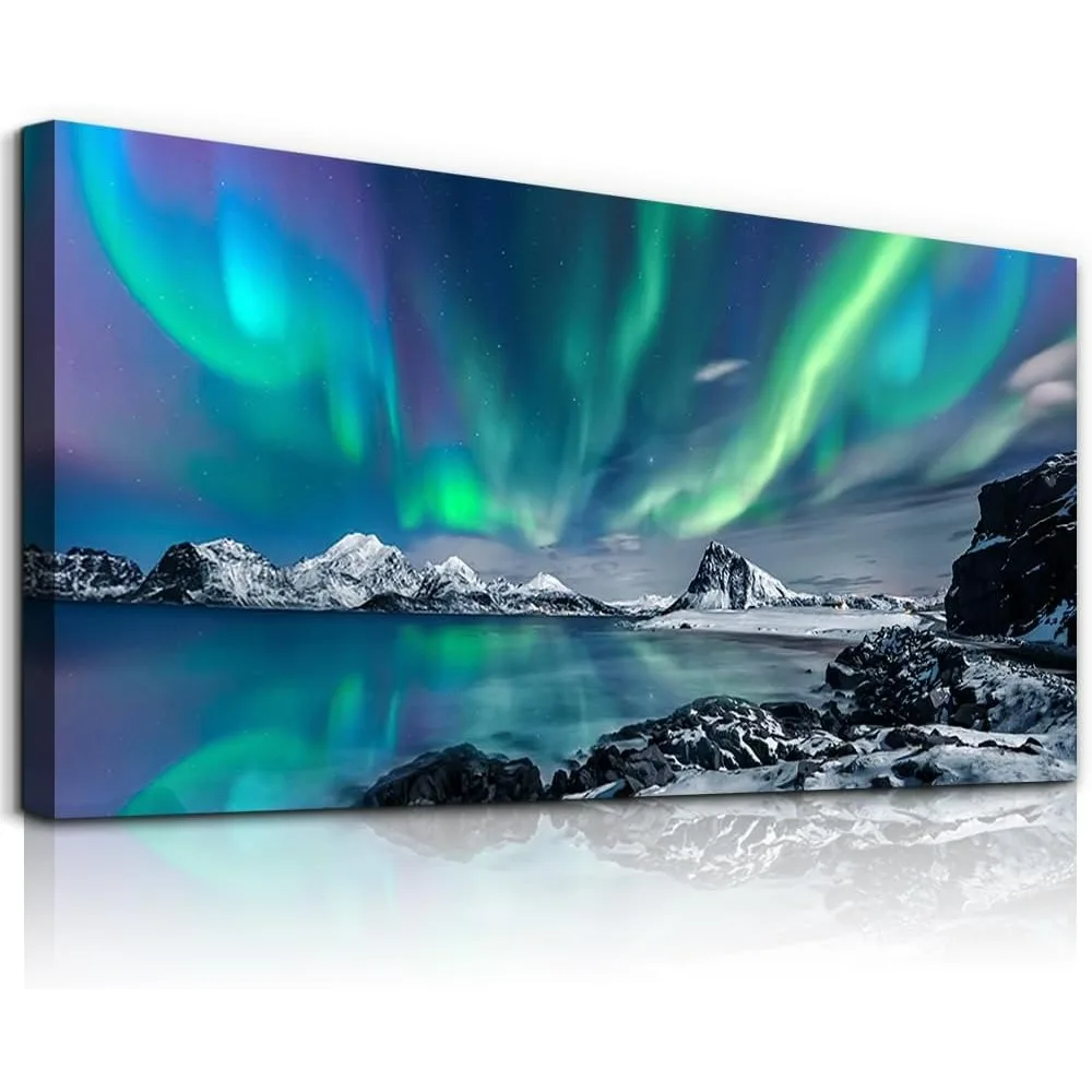 Large Wall Decor For Living Room Canvas Wall Art For Bedroom Blue Aurora Scenery Painting Artwork Modern Canvas
Large Wall Decor For Living Room Canvas Wall Art For Bedroom Blue Aurora Scenery Painting Artwork Modern Canvas
