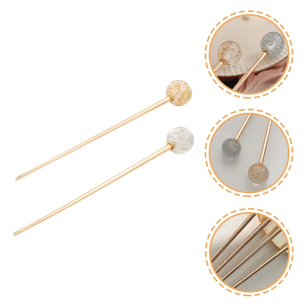 2 Pcs Hairpin Stick Accessories for Girls Accessory Barrettes Women Simple Vintage Metal Bun
2 Pcs Hairpin Stick Accessories for Girls Accessory Barrettes Women Simple Vintage Metal Bun