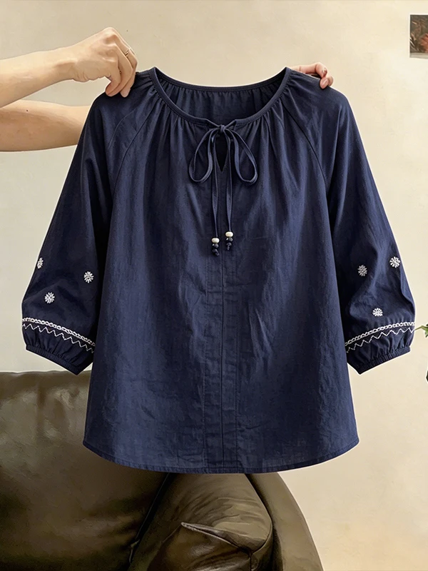 plus Size Summer New Design Loose Slimming Shirt Women's Casual Simple Style Embroidery Belted Top Korean Version Breathable ...
plus Size Summer New Design Loose Slimming Shirt Women's Casual Simple Style Embroidery Belted Top Korean Version Breathable ...