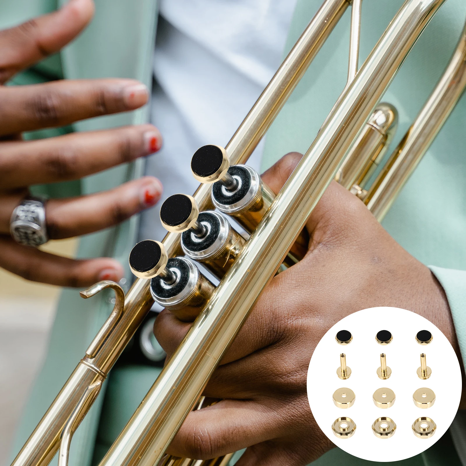 Golden Button Copper Musical Instruments Accessories for Trumpet Kids Bach Valve Caps Car Finger Buttons Child Horn
Golden Button Copper Musical Instruments Accessories for Trumpet Kids Bach Valve Caps Car Finger Buttons Child Horn