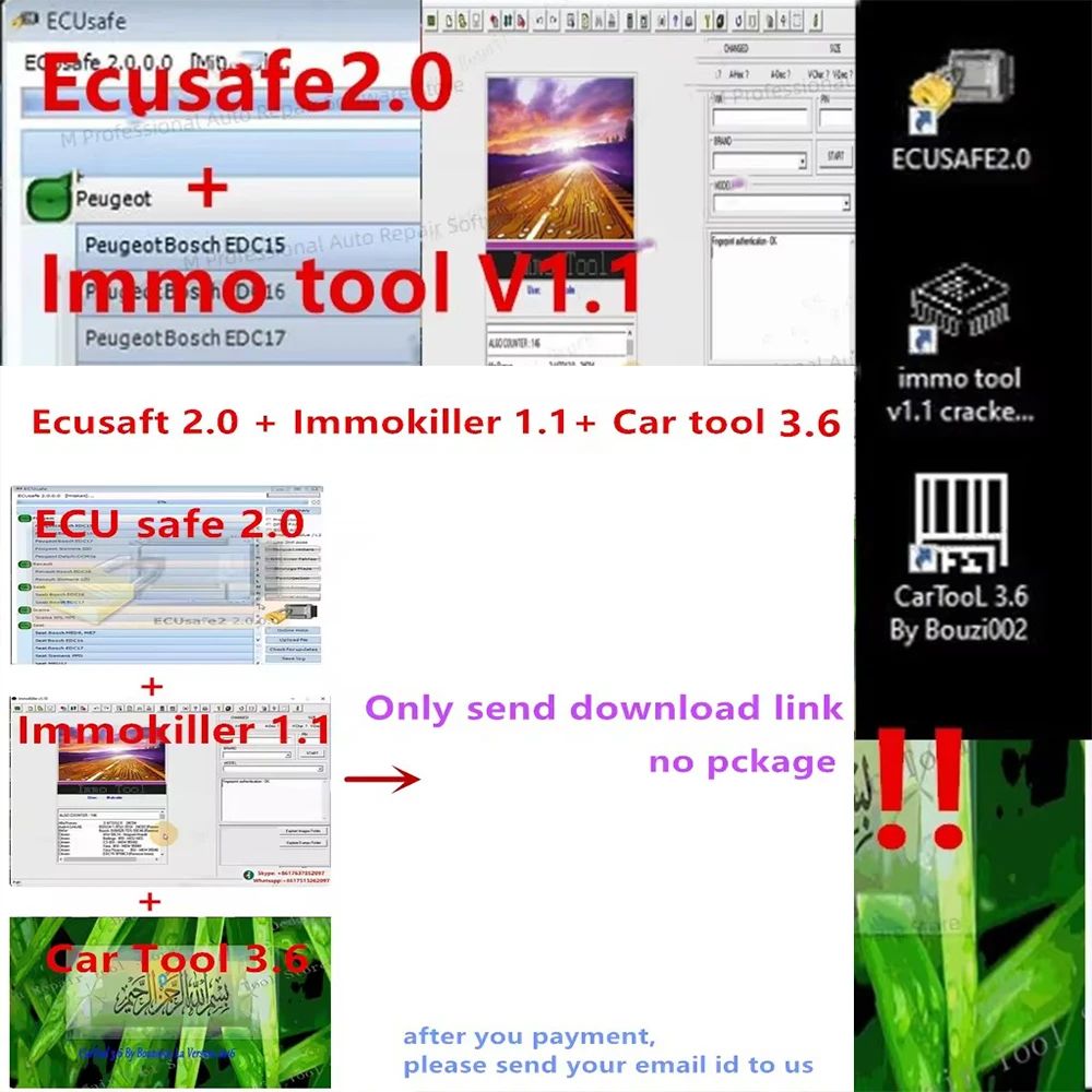 ECUSafe-immokiller V 2,0, Software v1.1 ImmoKiller v1.1, Software Cartool 2,0, ayuda gratuita, novedad, oferta, 1,1 ECU, ECM 3,6
ECUSafe-immokiller V 2,0, Software v1.1 ImmoKiller v1.1, Software Cartool 2,0, ayuda gratuita, novedad, oferta, 1,1 ECU, ECM 3,6