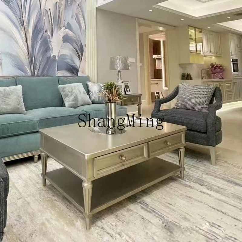 SM new exquisite high-end household simple modern solid wood retro coffee table living room storage rectangular tea table
SM new exquisite high-end household simple modern solid wood retro coffee table living room storage rectangular tea table