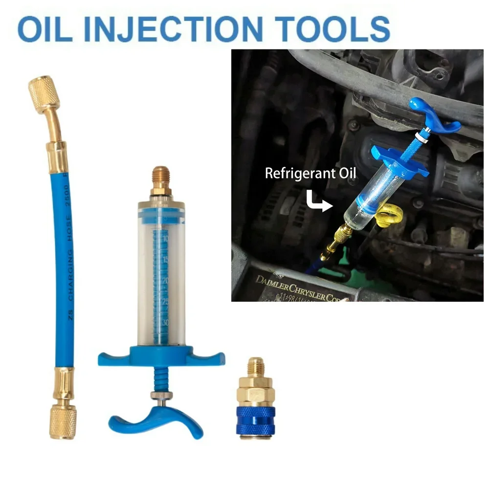 Car A/C Oil/Dye Injector 30Ml 1Oz 1/4 SAE Low Side Car Oil Injection Tool Air Conditioning Oil Injector Oil Dye Coupler Adapter
Car A/C Oil/Dye Injector 30Ml 1Oz 1/4 SAE Low Side Car Oil Injection Tool Air Conditioning Oil Injector Oil Dye Coupler Adapter